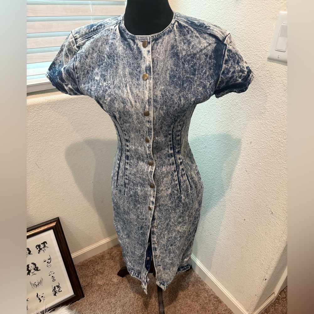 VTG 80βs Paris Bluesβ Denim dress